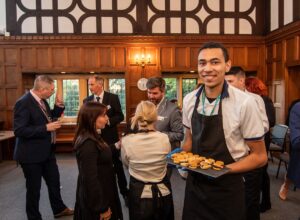 Foundation and Supported Studies students served refreshments